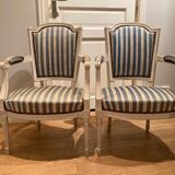 2 fauteuils style Louis XVI