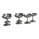 6 stainless steel footed bowls, Letang Remy style
