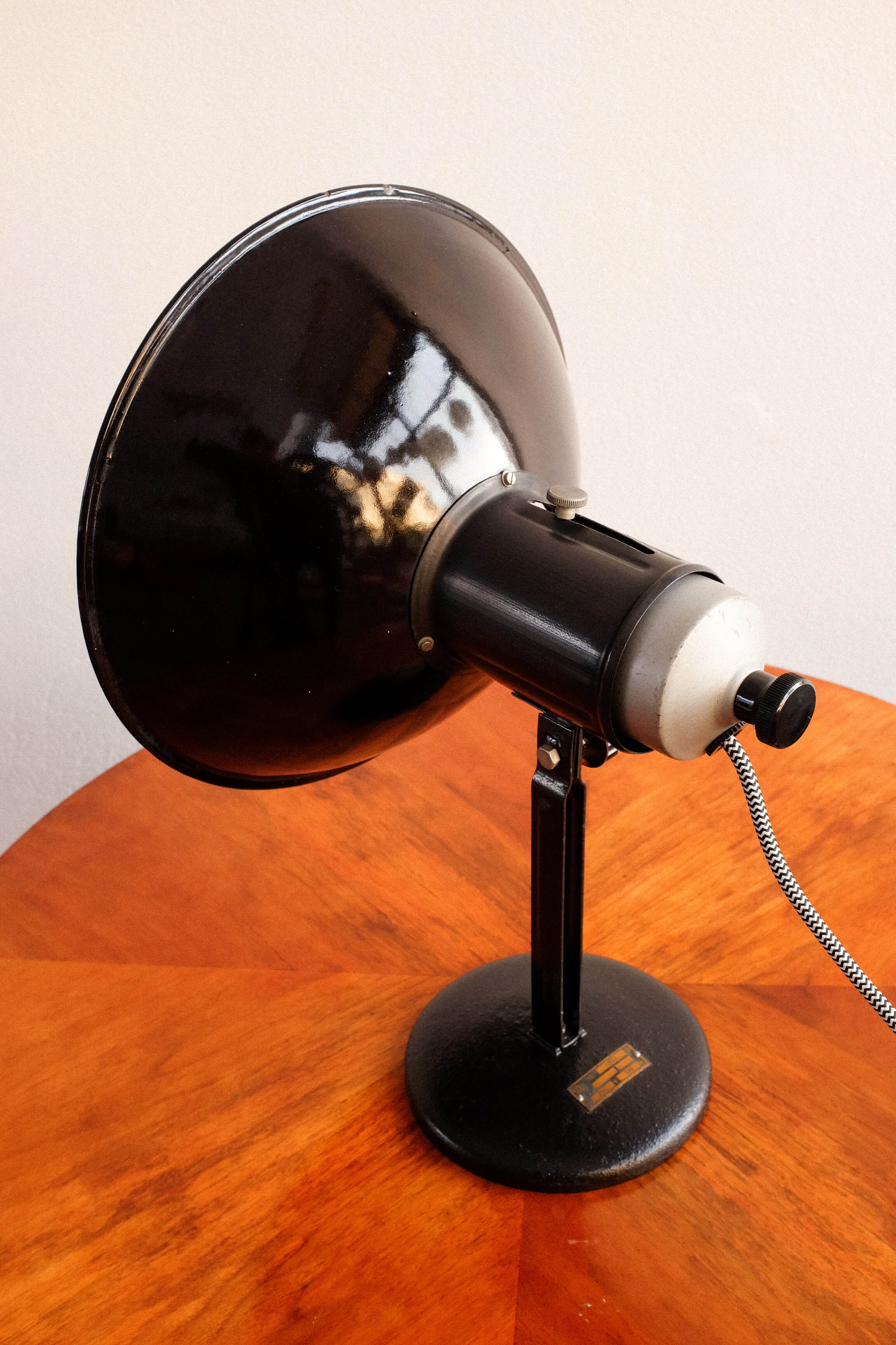 Industrial Czechoslovakian Adjustable Table Lamp, 1960s