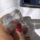 Saint Louis crystal knife holder with diamond tips x12