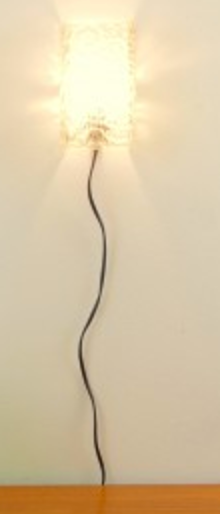 Mid Century lamp wall Iceglass