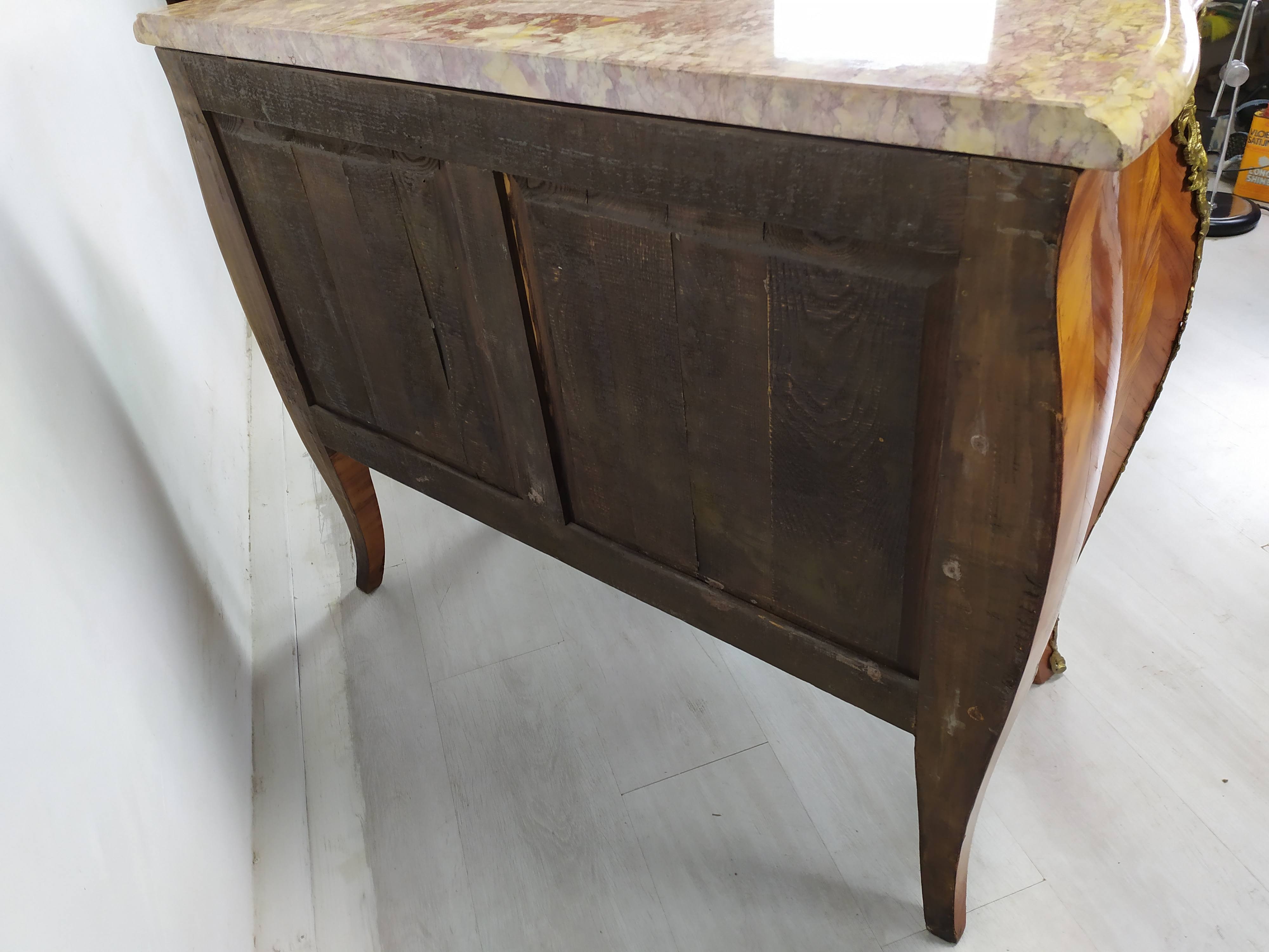 Curved chest of drawers louis XV