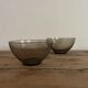 Vintage Arcoroc smoked glass bowl