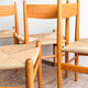 Ensemble de 6 chaises CH36 de Hans J. Wegner en chêne, corde danoise