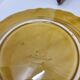 Sarreguemines dessert plates in barbotine with fruit decoration French Vintage