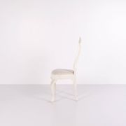 Set of six dining chairs - Neo Rococo style - white painted with decorative details - 1920s