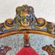 Pair of neo-Renaissance Henri II corner armchairs in carved wood, 19th century.