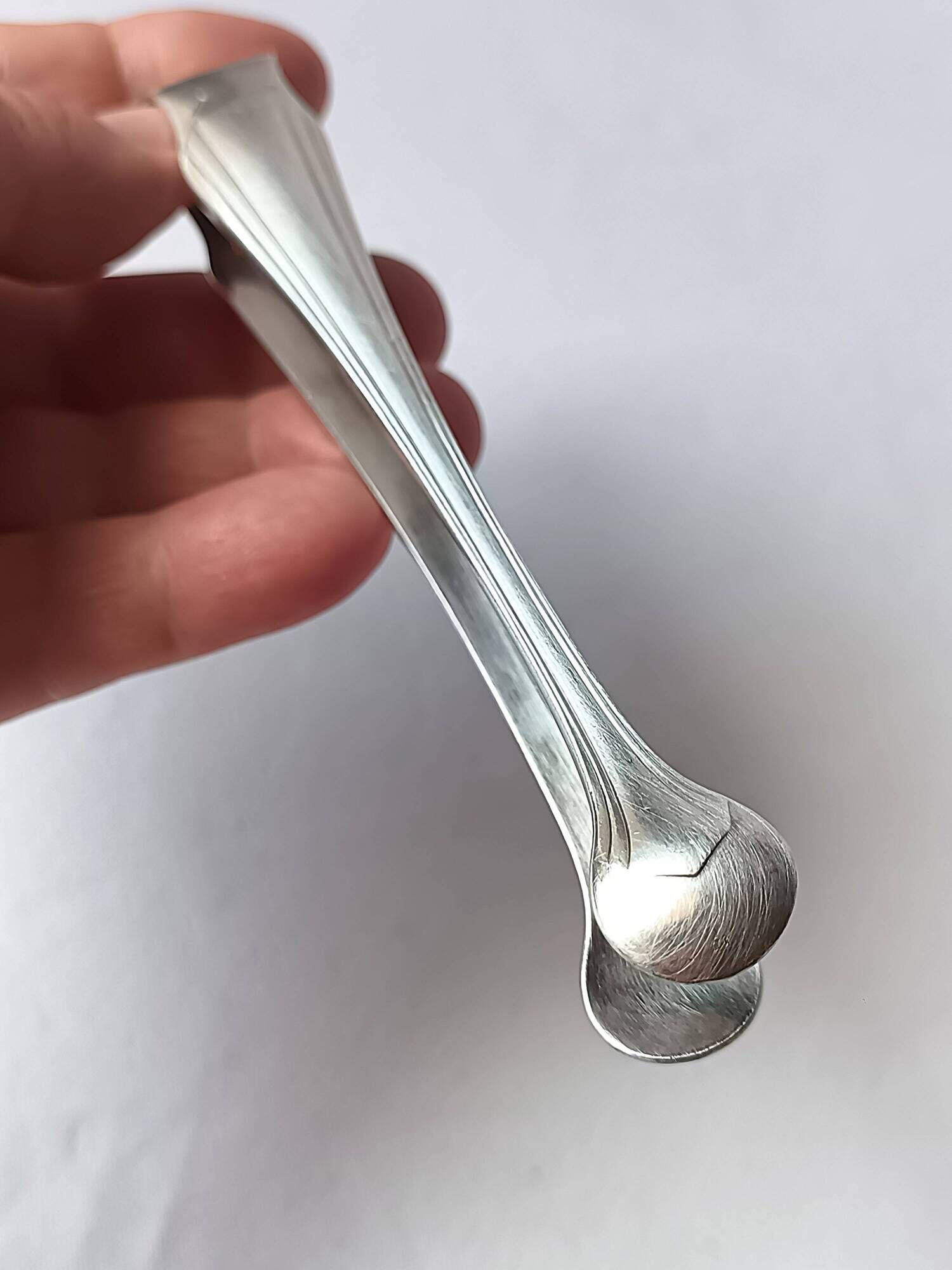 Christofle Sugar Tongs "Boréal" in Silver-Plated Metal - Luc Lanel - Art Deco