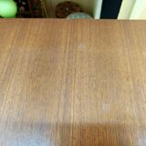 Sideboard with compass legs and leather by Malora 1955