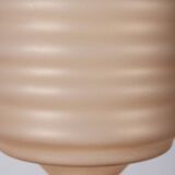 Vintage 1950s pink glass pendant lamp, Italian design