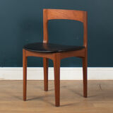 Retro Teak 1960s Round Dining Table & Four Space Saving Chairs By Nathan
