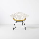 Vintage Harry Bertoia Diamond chair, Knoll, circa 1960s, reupholstered