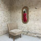 Vintage rattan mirror