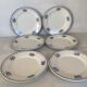 6 anciennes assiettes faïence fleurs bleues st Amand ceranord