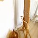 Vintage bamboo psyche mirror