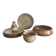 Ensemble de 9 pièces en grès LE CEP – assiettes, coupe, vase et bol