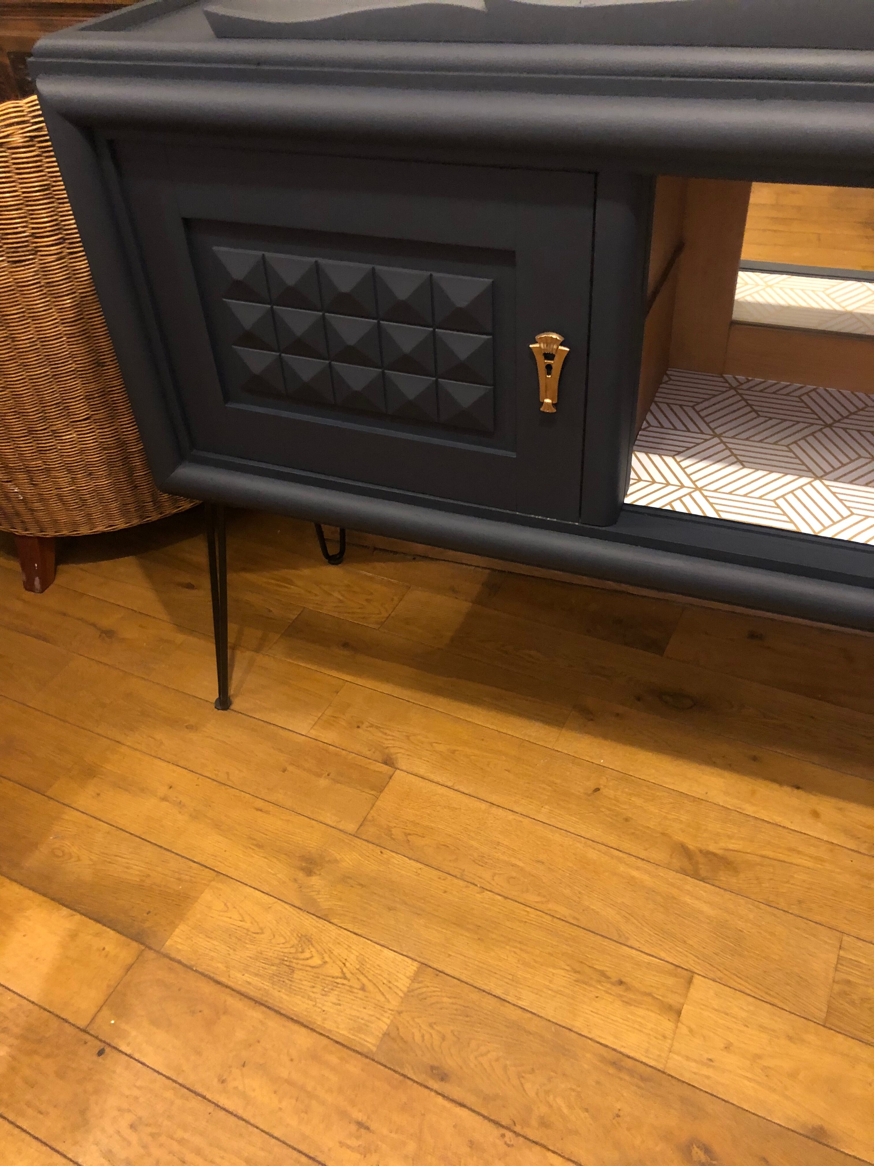 Art Deco blue sideboard