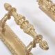 Pair of pull handles for a swing door / antique /