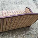 1940s art deco mahogany bench