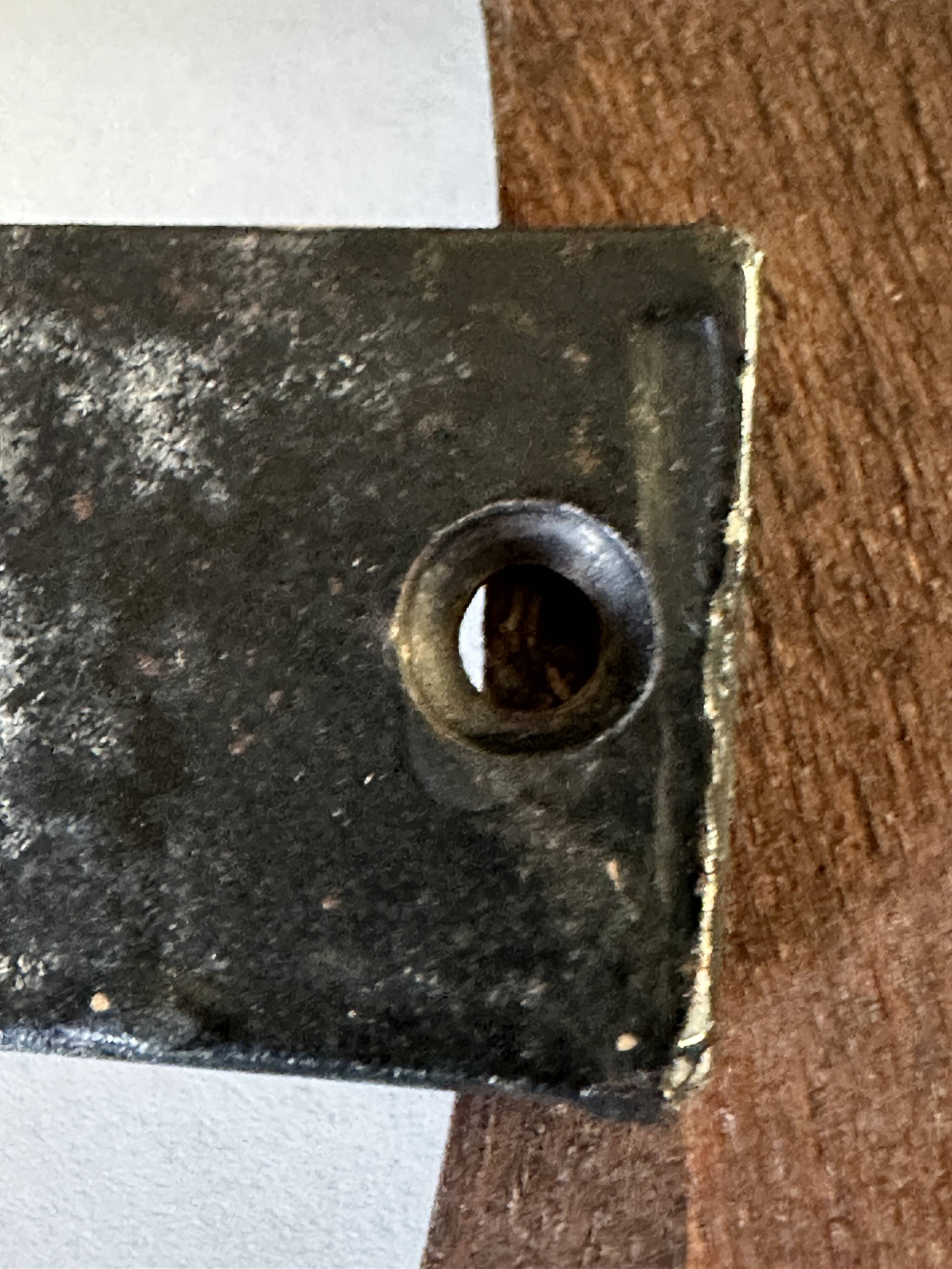 Vintage 60s tripod oak stool