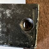 Vintage 60s tripod oak stool