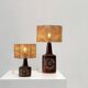 Pair of Sun serie table lamps by Søholm for Bornholm