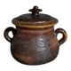 Ceramic covered pot by Jean Marais signed, Vallauris 80s