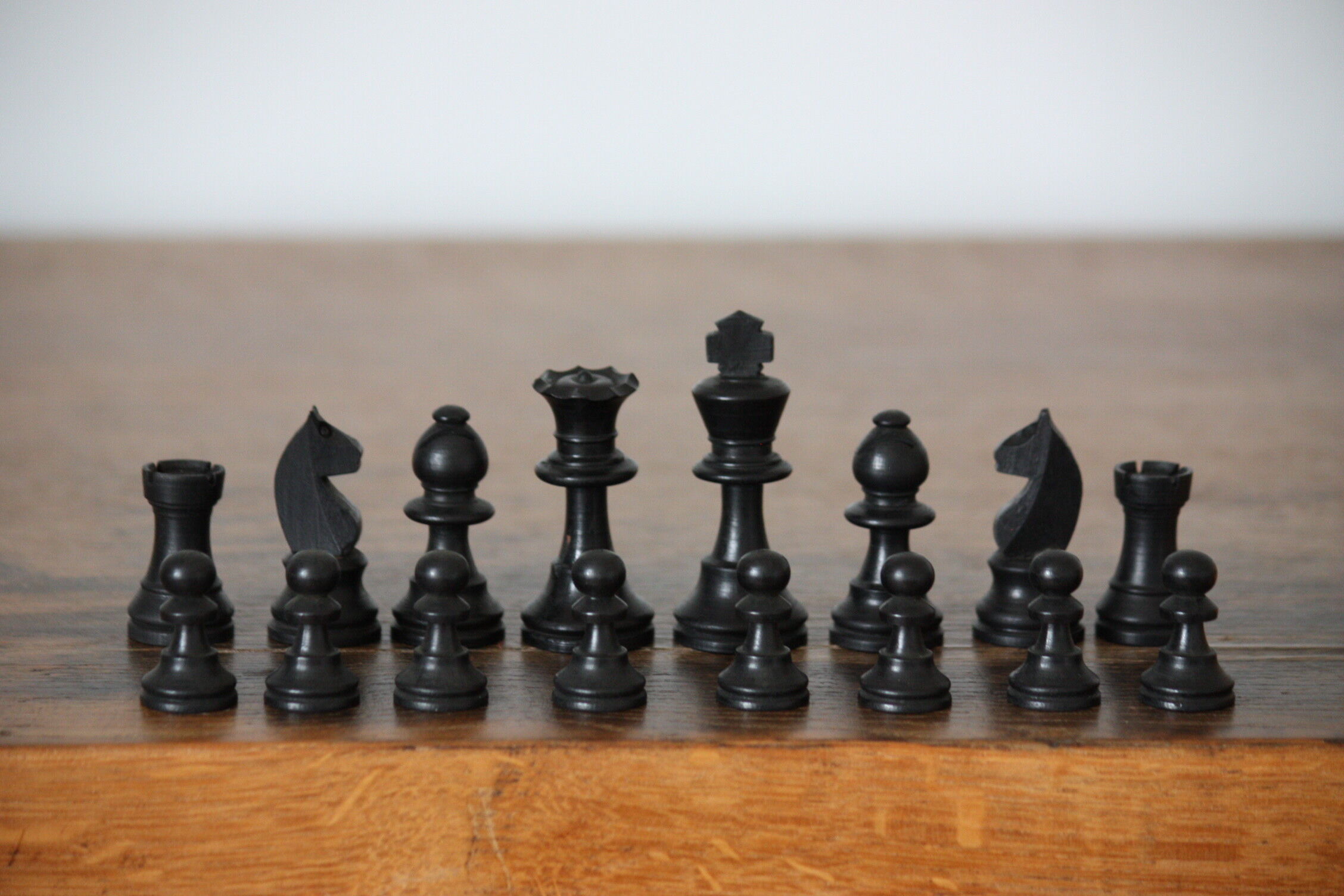 Wooden Staunton chess game