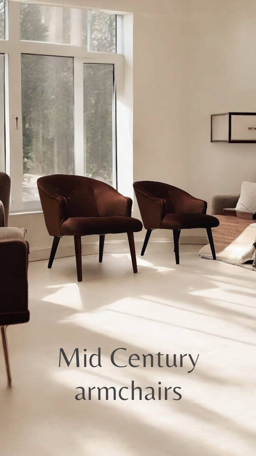 Mid-century armchairs