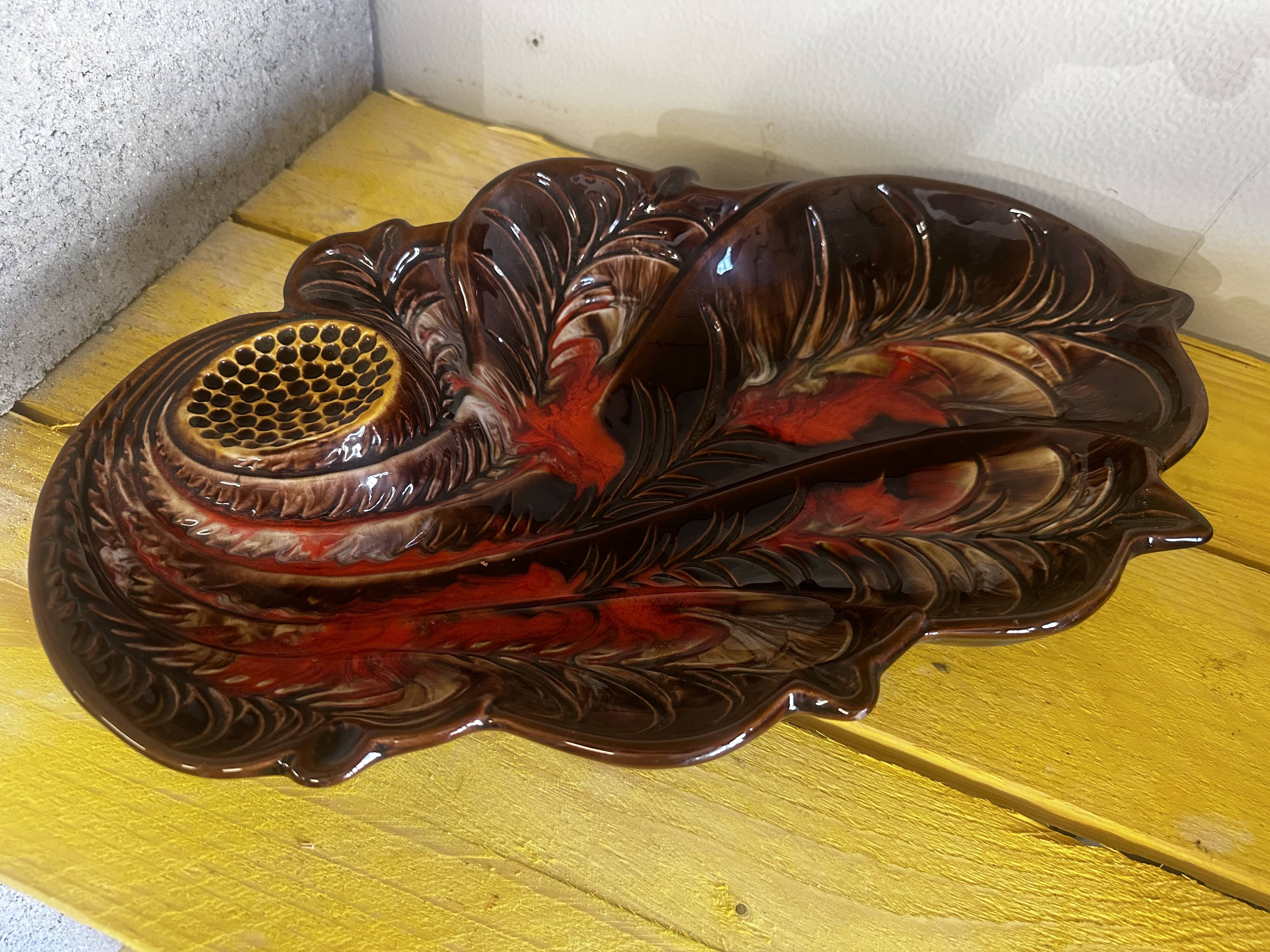 Large Fruit Bowl - Ceramic Centerpiece Vallauris 60s