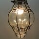 Vintage blown glass lantern suspension in Venetian style, evoking the