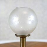 20th-Century Candleholders with Glass Shades, 1950s, Set of 2