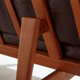 Danish leather sofa set by Arne Wahl Iversen for Komfort