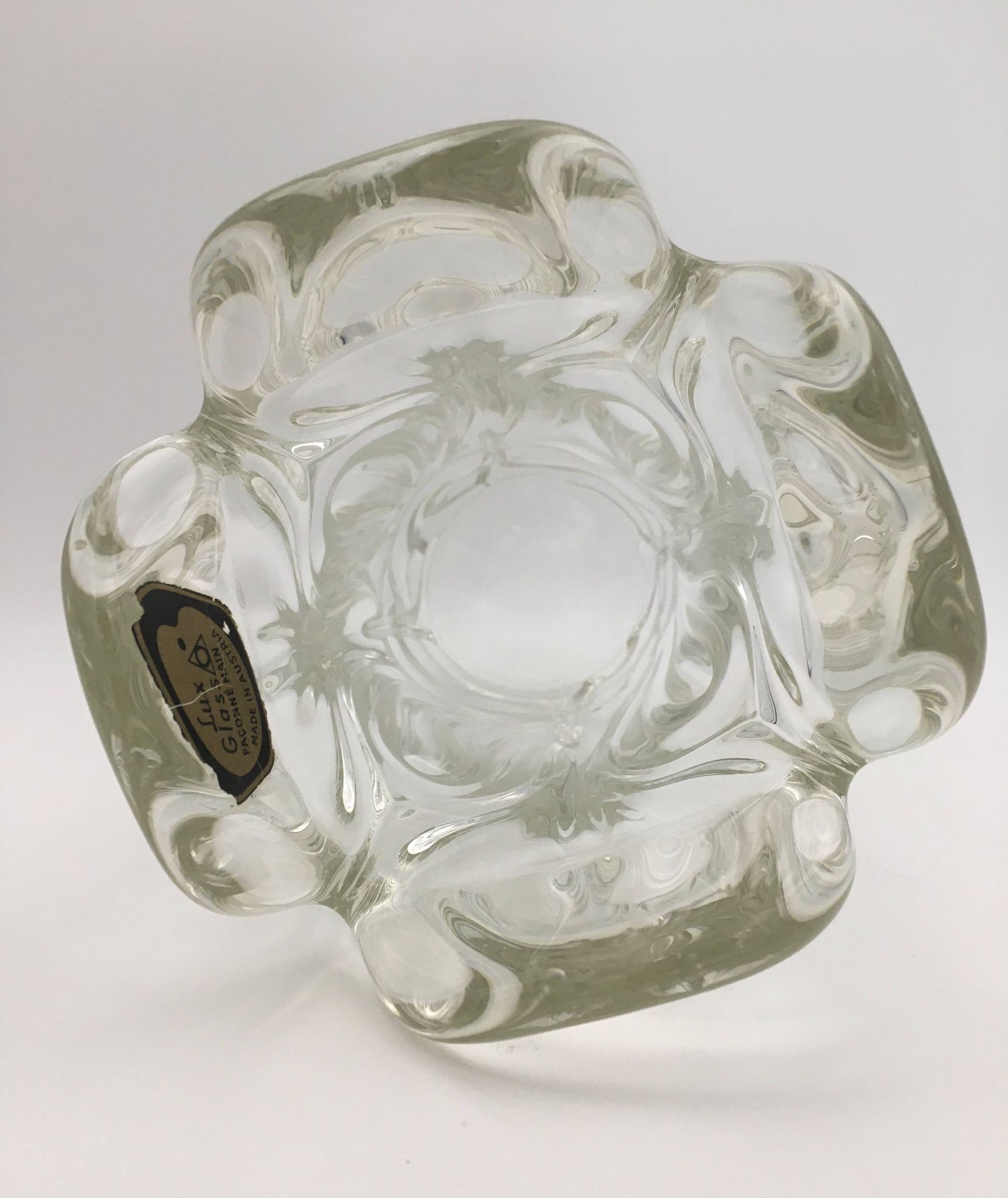 Lux Glass vase, Austria - 1960s