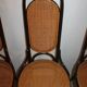 Lot of 4 thonet chairs no. 17 of the 70s