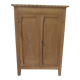Meuble vintage 2 portes, faible profondeur en bois marqueté finition cirée