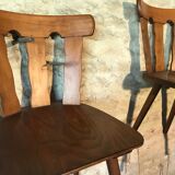 Lot of 14 vintage bistro chairs