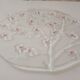 Cherry blossom glass pie dish