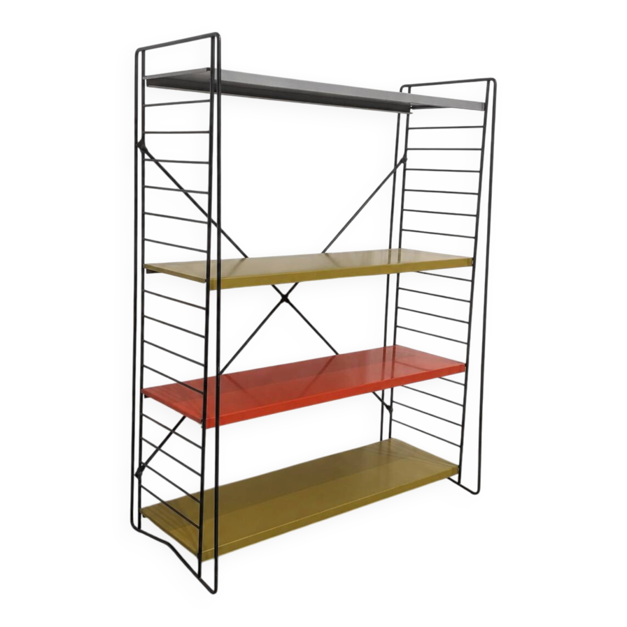 Vintage metal Tomado shelf to place