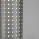 Floor lamp model "Chicago Tribune" in grey and silver enamelled metal, with