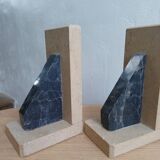 2 Stone Bookends – Art Deco Minimalist Design, France, c. 1930s–1950s