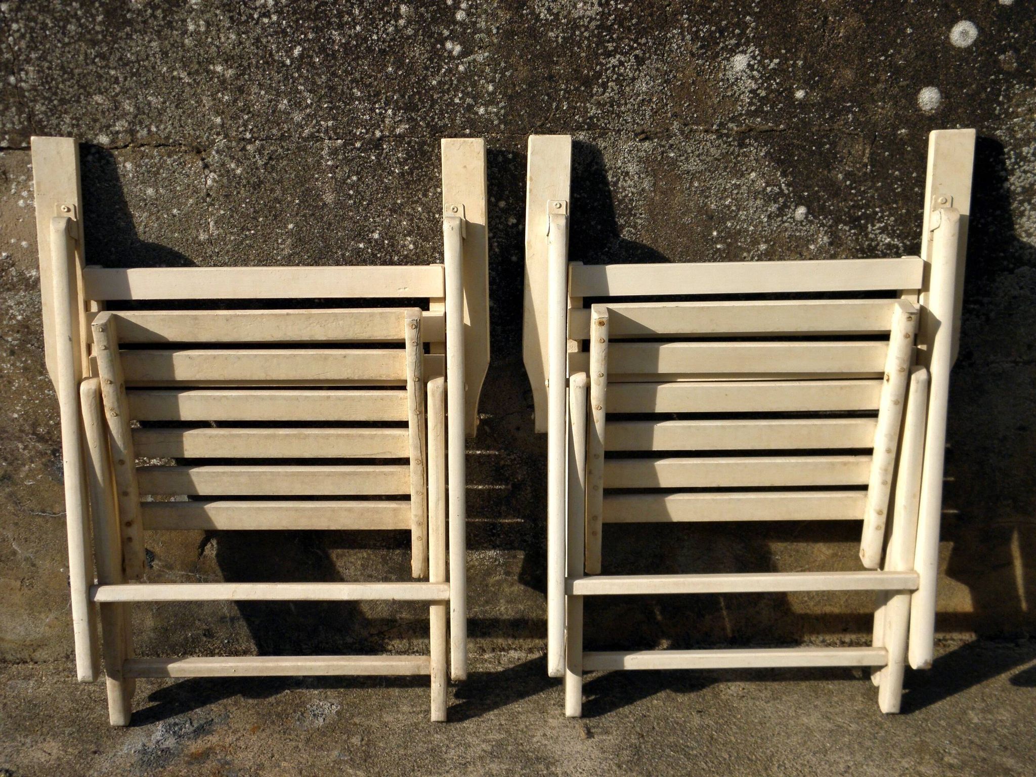 Pair of garden armchairs