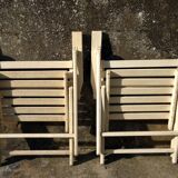 Pair of garden armchairs