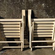 Pair of garden armchairs