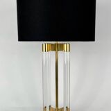 Pair of lucite table lamps