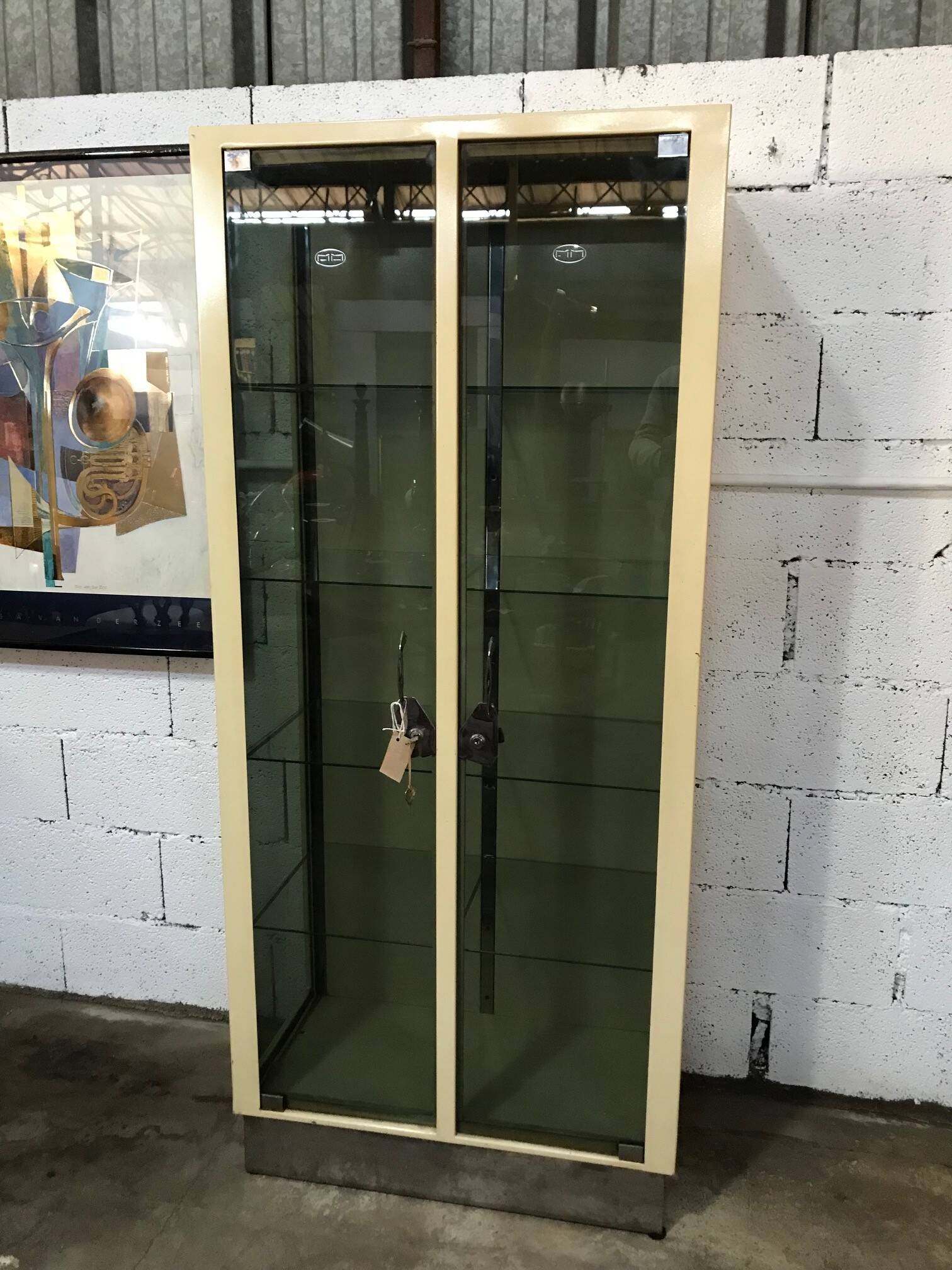 Vitrine médicale vintage années 70