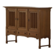 Brutalist oak sideboard, mid-century Danish design, Kjærnulf style, 1960s.