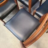 6 scandinavian vintage chairs circa 1970