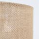 Big "1097" ceramic table lamp by Einar Johansen for Søholm with jute shade, mid-century Danish modern design, 1960s/1970s