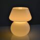 mushroom night light opal glass white Italy 80's 1980